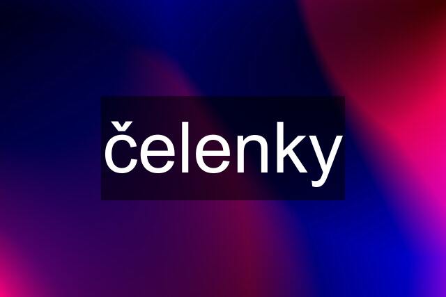 čelenky