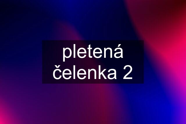 pletená čelenka 2