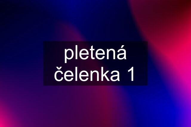 pletená čelenka 1