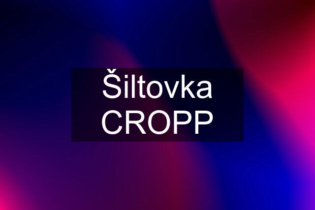 Šiltovka CROPP