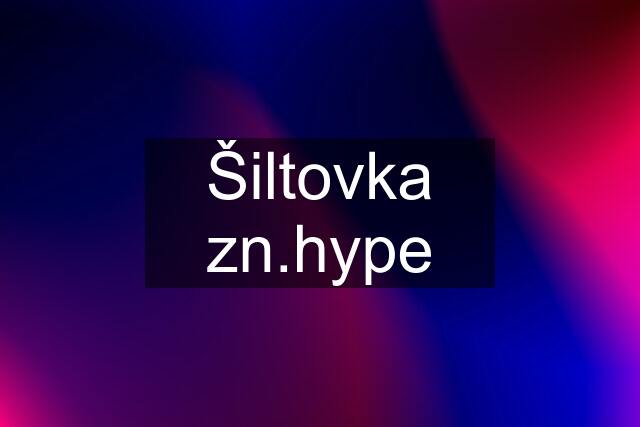 Šiltovka zn.hype