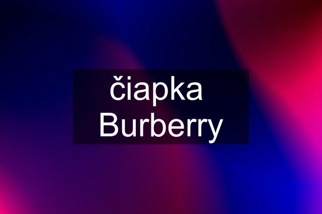 čiapka  Burberry