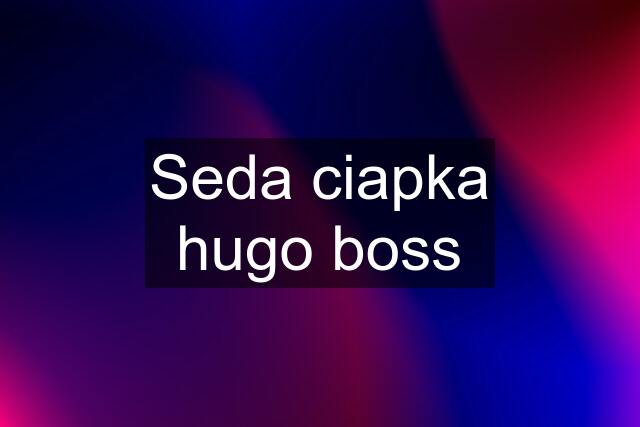 Seda ciapka hugo boss