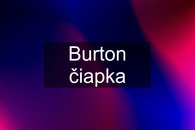 Burton čiapka