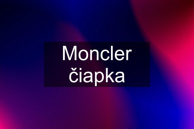 Moncler čiapka