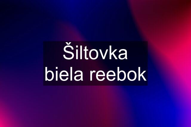 Šiltovka biela reebok