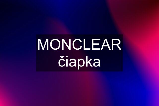 MONCLEAR čiapka