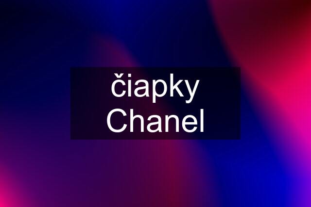 čiapky Chanel