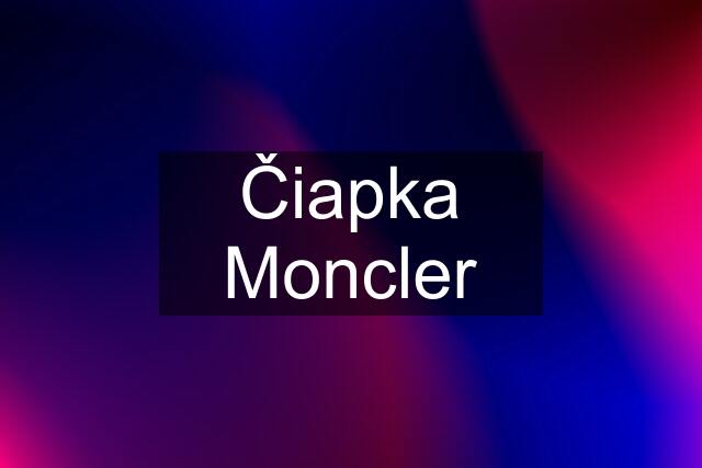 Čiapka Moncler