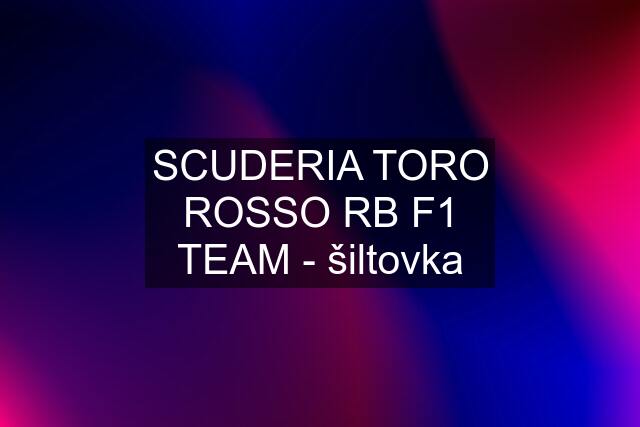 SCUDERIA TORO ROSSO RB F1 TEAM - šiltovka