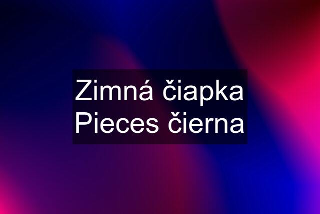 Zimná čiapka Pieces čierna