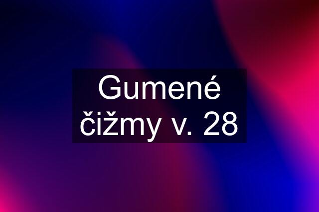 Gumené čižmy v. 28