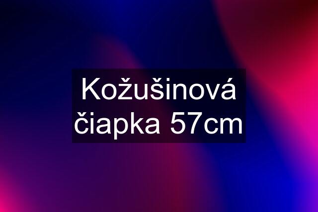 Kožušinová čiapka 57cm