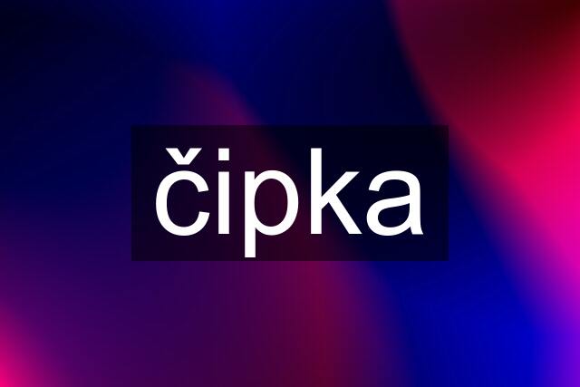 čipka