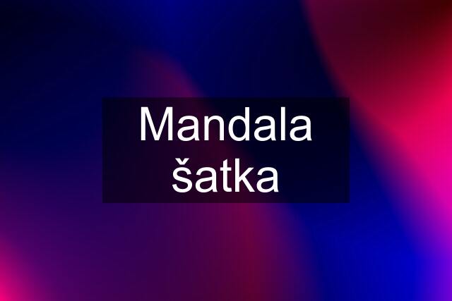 Mandala šatka