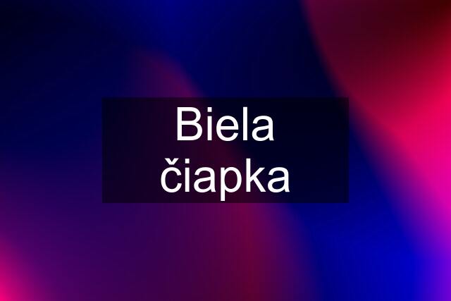 Biela čiapka