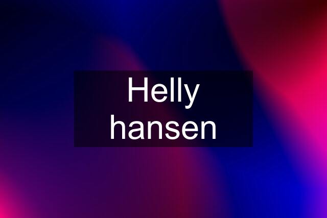 Helly hansen