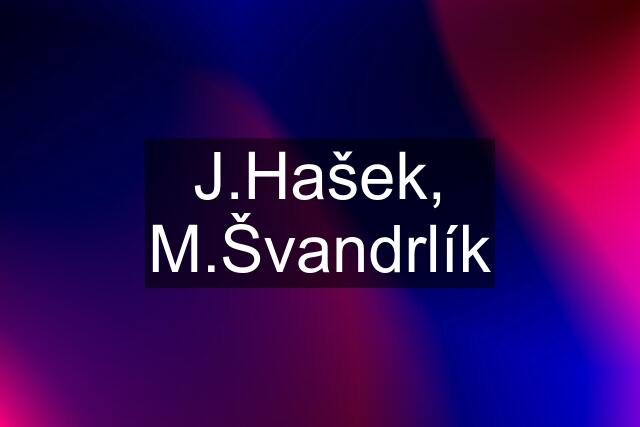 J.Hašek, M.Švandrlík