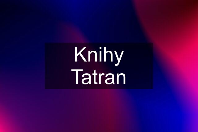 Knihy Tatran