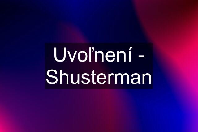 Uvoľnení - Shusterman