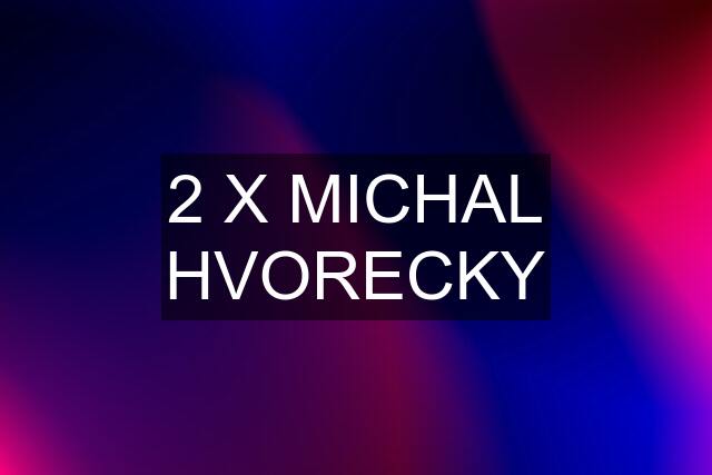 2 X MICHAL HVORECKY