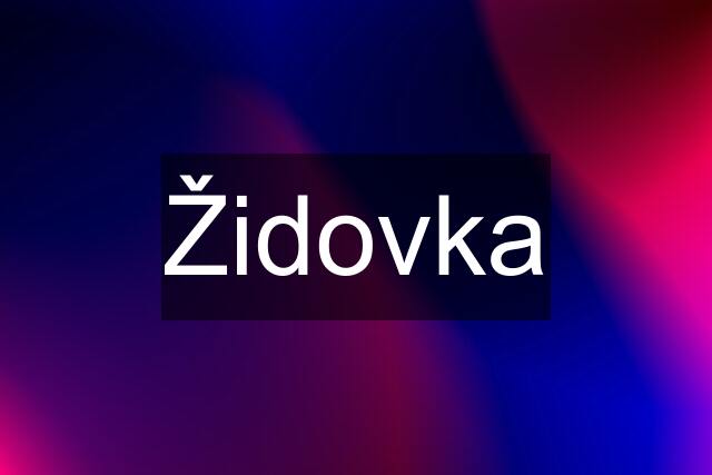 Židovka