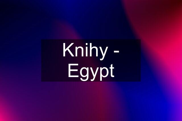 Knihy - Egypt