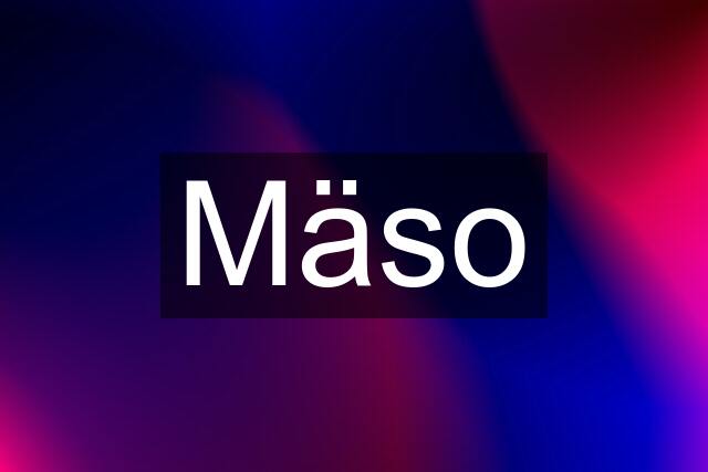 Mäso