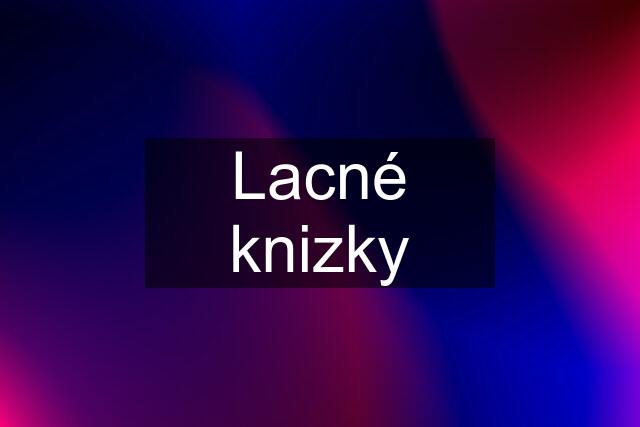 Lacné knizky