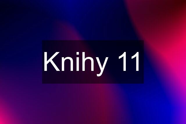 Knihy 11