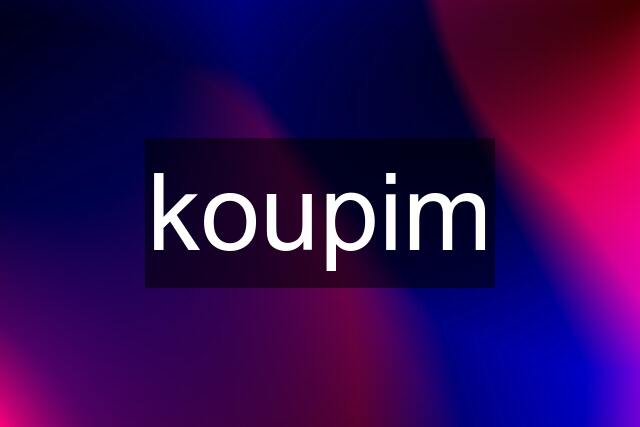 koupim