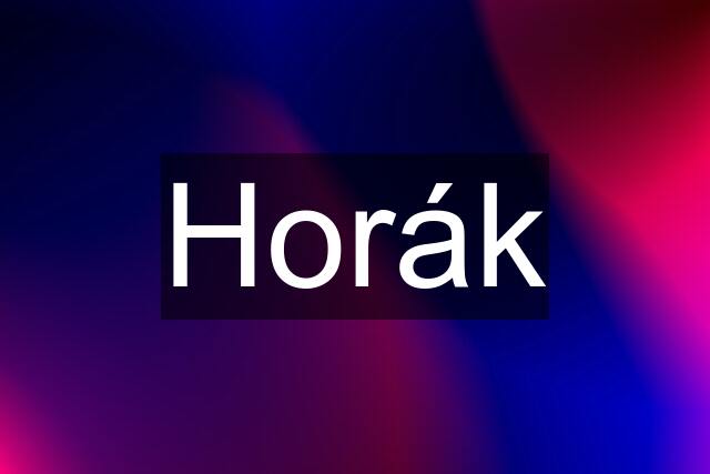 Horák