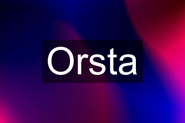 Orsta