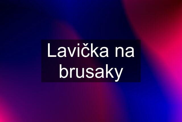 Lavička na brusaky