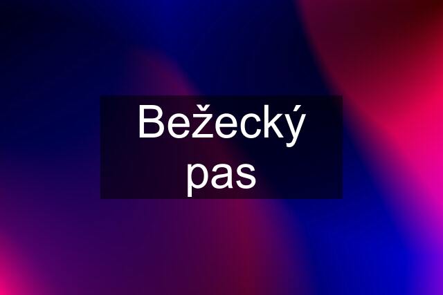 Bežecký pas