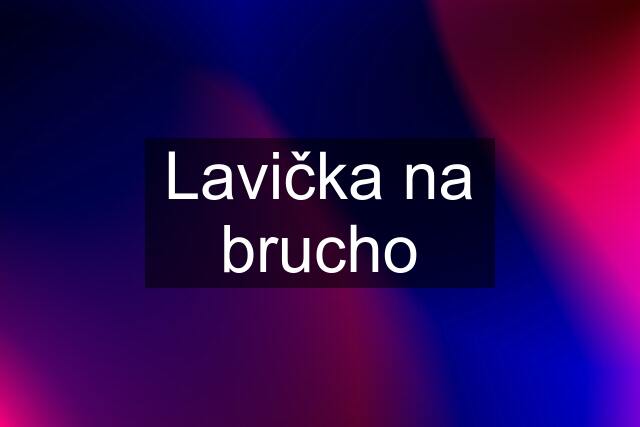 Lavička na brucho