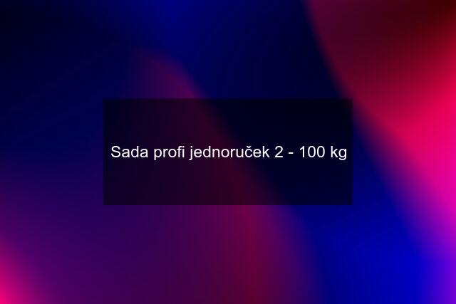 Sada profi jednoruček 2 - 100 kg