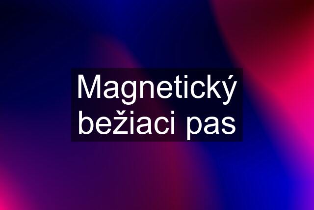 Magnetický bežiaci pas