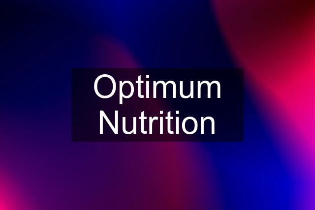 Optimum Nutrition