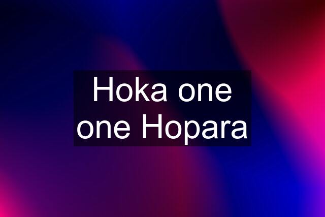 Hoka one one Hopara