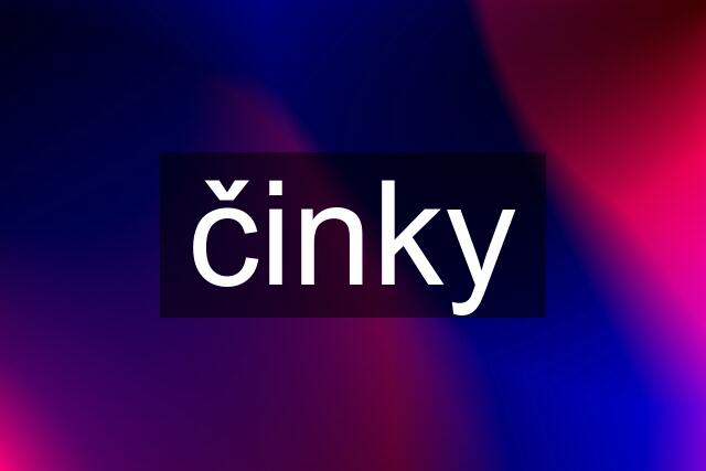 činky