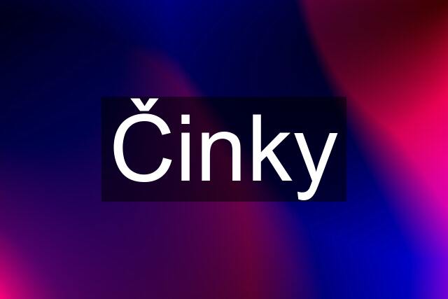 Činky