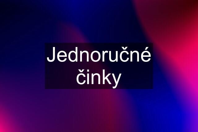 Jednoručné činky