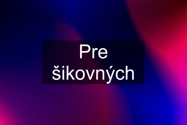 Pre šikovných