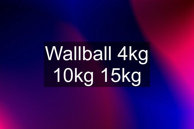 Wallball 4kg 10kg 15kg