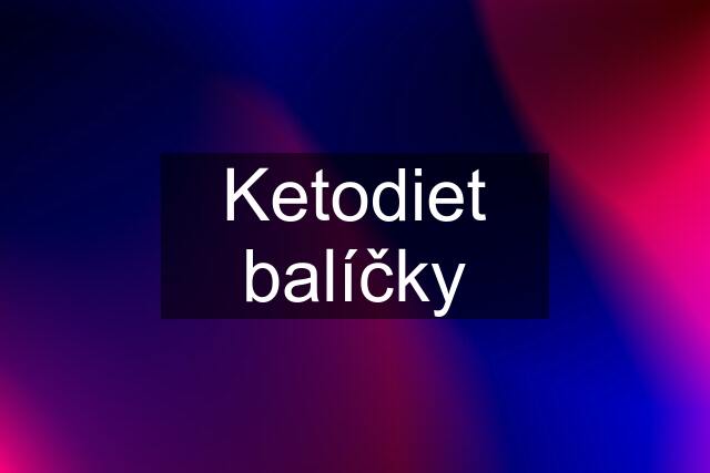 Ketodiet balíčky