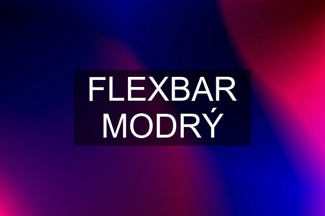 FLEXBAR MODRÝ