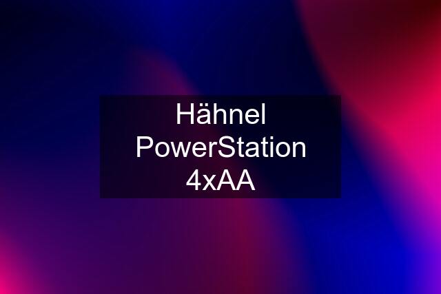 Hähnel PowerStation 4xAA