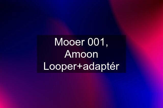 Mooer 001, Amoon Looper+adaptér