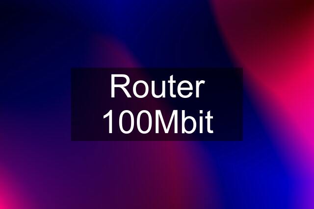 Router 100Mbit
